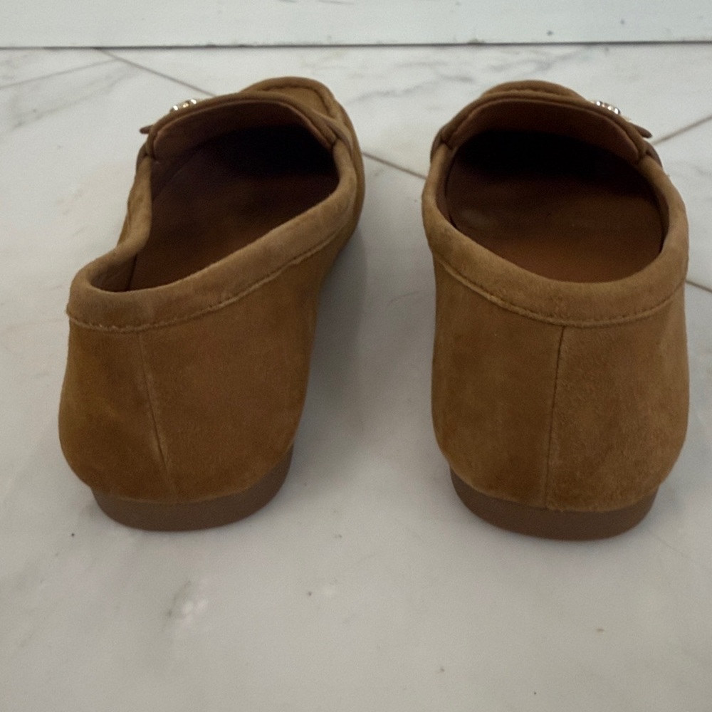 Kate Spade Camellia Tan Suede Leather Driving Shoe Slip On Loafer Women’s 5.5 - Picture 4 of 8